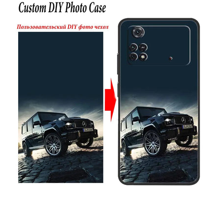 Customized Phone Cases For Xiaomi Poco X4 Pro 5G Poco X3 NFC X4 GT M4 X5 Pro Silicone Cover DIY Personalized Photo Picture Funda