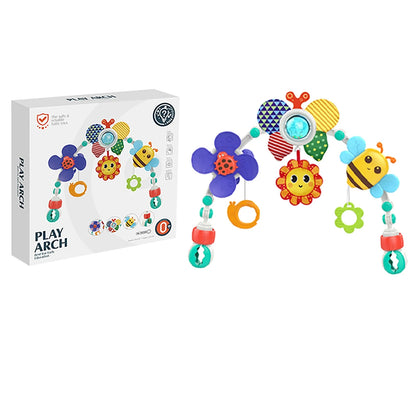 Baby Stroller Arch Toys Bouncer Toy Pram Activity Arch Toys Fine Motor Skills Toys Sensory Development Arch Baby Car Seat Toys