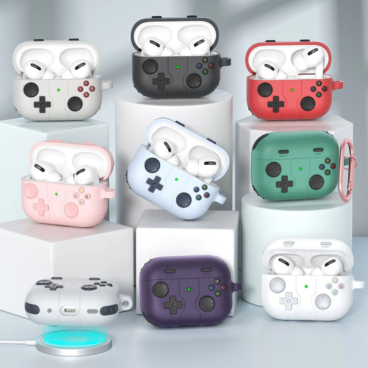 For Airpods Pro Airpods 3 Case Airpods Pro 2 Case Retro Game Console Headpho Earphone Case Protective Cover