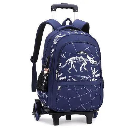 Kids School Rolling Backpack for Boys School Satchel With Wheels Trolley Luggage Bag School Trolley Bags School Wheeled Backpack