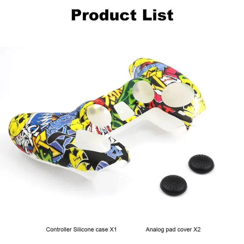 Protective Cover Silicone for Playstation 5 for PS5 Accessories Controller Rubber Case for PS5 Slim Joysticks Thumb Grips Caps