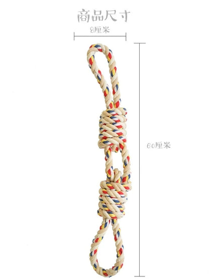 45CM Pets Toys Bite Molar Tooth Rope Dog Toy for Large Dogs Rottweiler Dog Toys Golden Retriever Chewing Teeth Big Toys WF1015