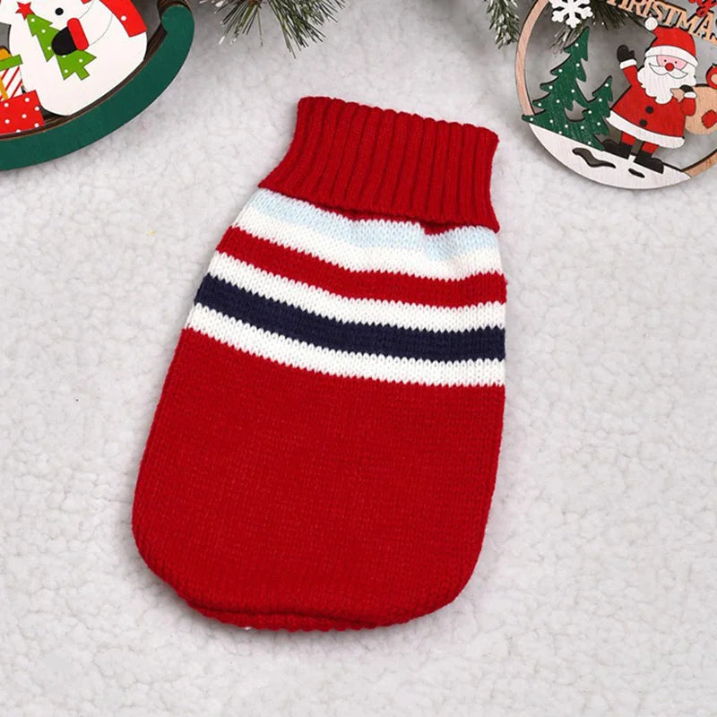 Christmas Cat Sweater Winter Warm Pet Costume for Cats Kedi Katten Sphynx Clothing Mascotas Clothes for Dog Animals Ropa De Gato