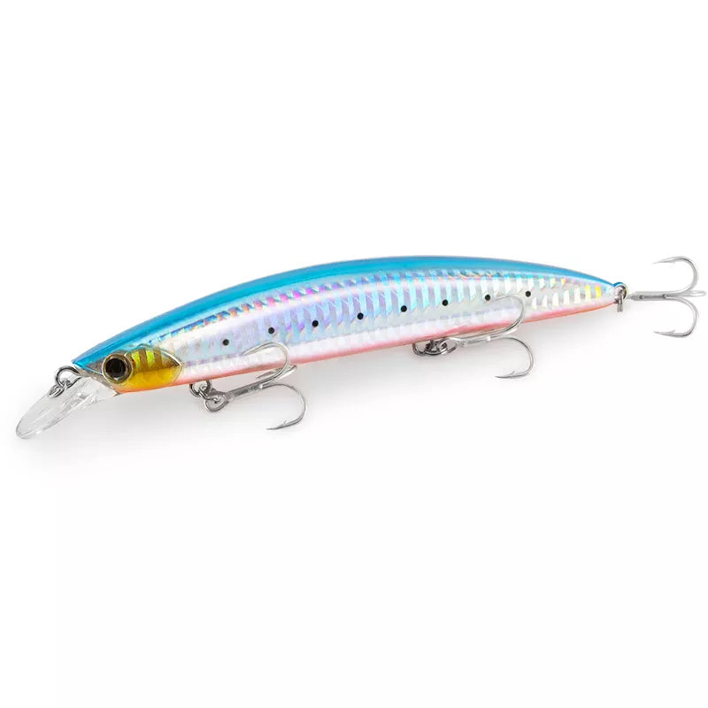 130F Ultra Long Casting Floating Wobbler Minnow Hard Bait 130mm 23g Flounder Sea Bass Saltwater Sea Fishing Lure Depth 0.8-1.5m