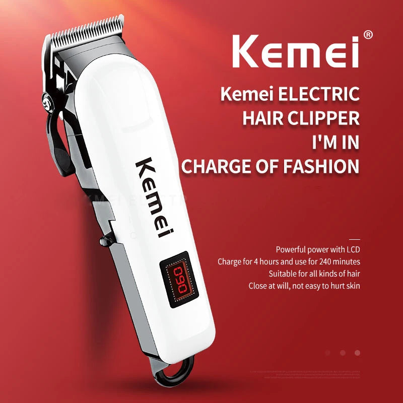 Kemei Professional Hair Clipper Cordless