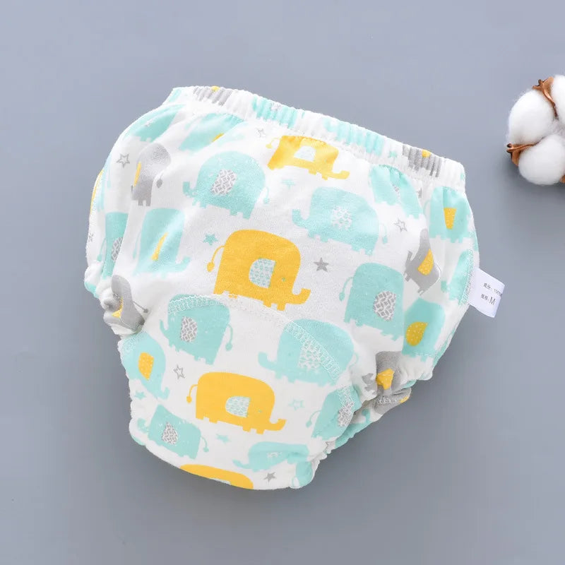 Baby Waterproof Reusable Training Pants 6 Layer Cotton Baby Diaper Infant Shorts Nappies Panties Nappy Changing Underwear Cloth