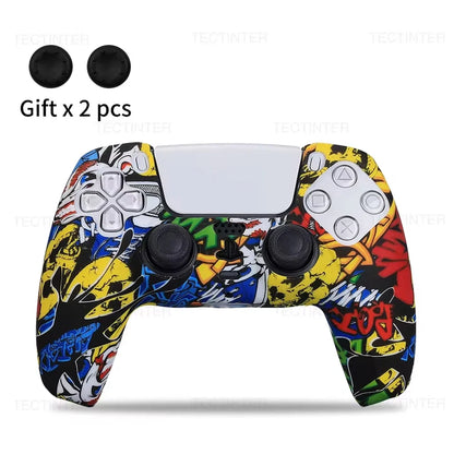 Soft Silicone Rubber Case for PS5 Controller Protection Case Thumb Grips Caps Cover for PlayStation 5 PS5 Gamepad Accessories