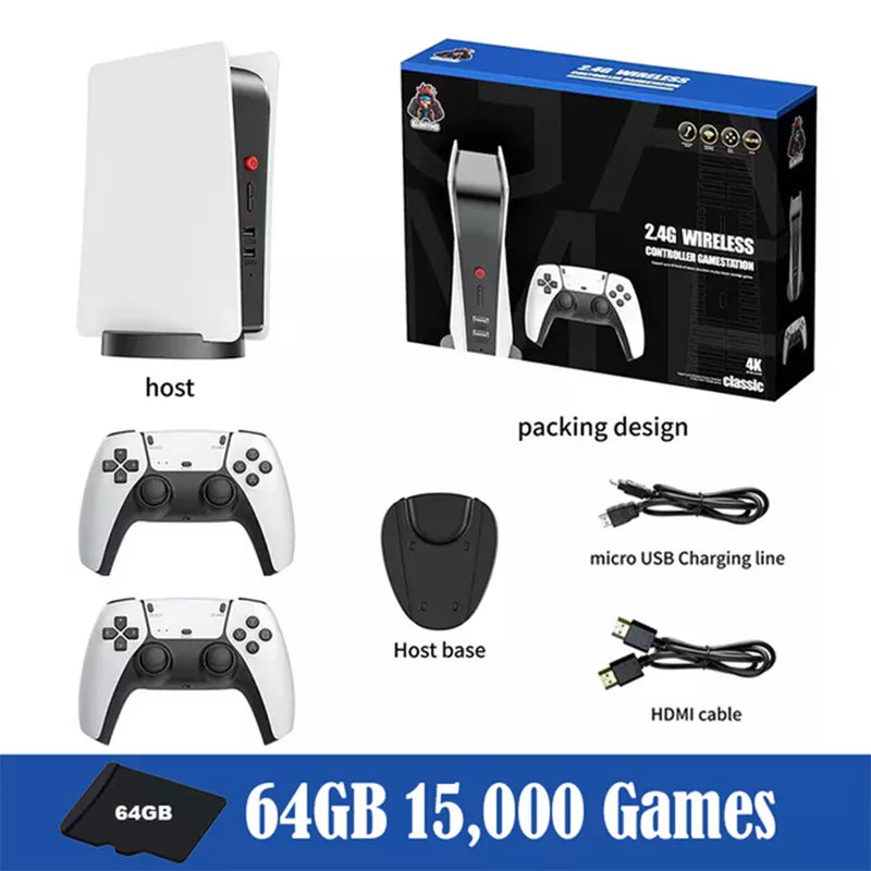 Built-In 15000 Games Play Station5 Television Classic Arcade Video Game Consoles Retro TV Game Box With 2 Wireless Controllers