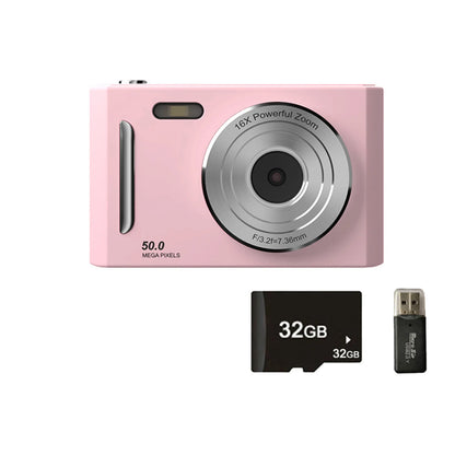 4K Digital Camera Dual Camera Flash 50 Million Hd Pixel Pixel Retro Ccd Portable Card Entry-Level Camera Auto Focus