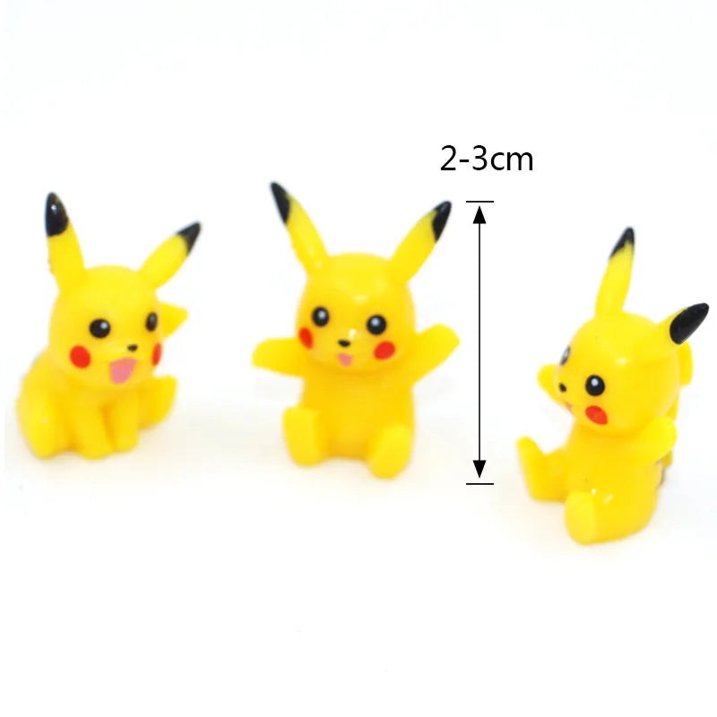 144 Style Pokemon Figure Toys Anime Pikachu Action Figure Model Ornamental Decoration Collect Toys for Children's Christmas Gift