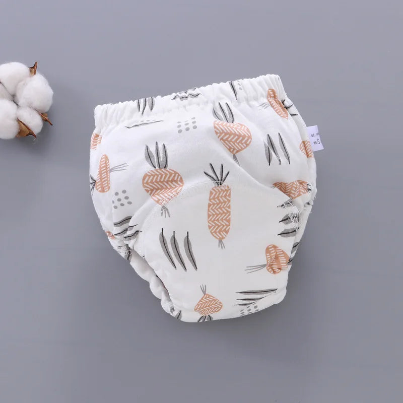 Baby Waterproof Reusable Training Pants 6 Layer Cotton Baby Diaper Infant Shorts Nappies Panties Nappy Changing Underwear Cloth