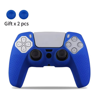 Silicone Cover Skin for PlayStation 5 Accessories for PS5 Controller Cover Thumb Grips Anti-Slip Protection Shell Skin for PS5 S