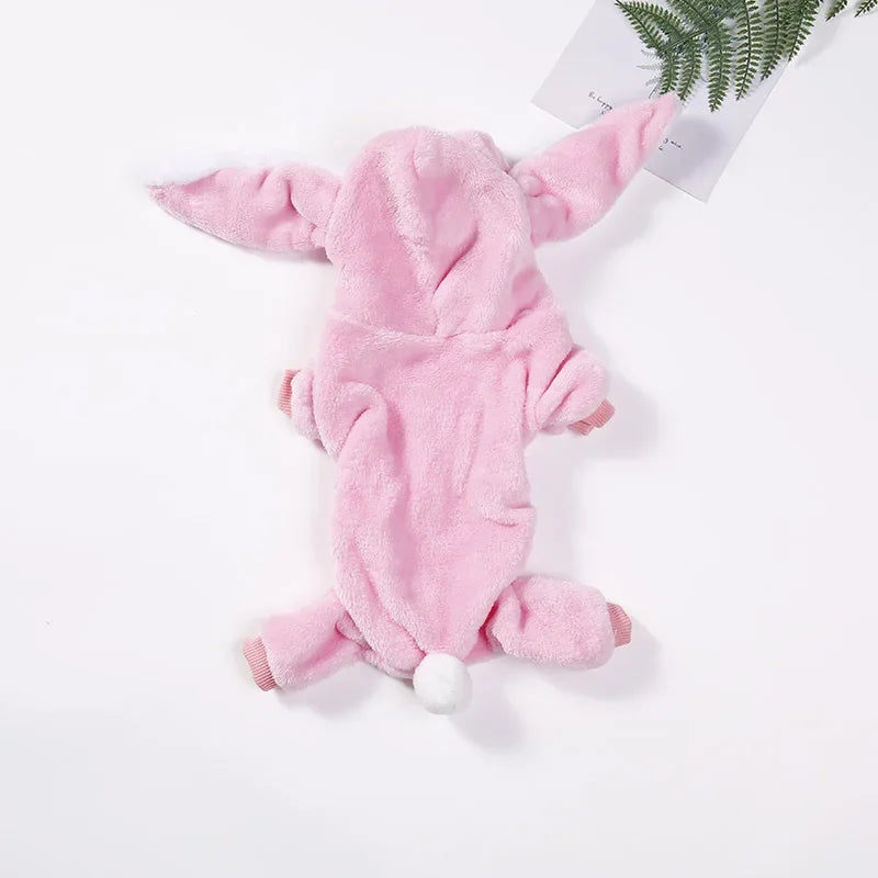 Fleece Dog Clothes Cosplay Pet Hoodies Winter Warm Dog Coat Jacket for Small Dogs Jumpsuits Chihuahua Yorkie Clothes Pet Apparel