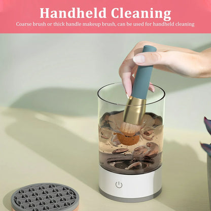 2 In 1 USB Electric Makeup Brush Cleaner Makeup Brushes Drying Rack Automatic Lazy Cleaning Brush Washer Quick Dry Tools 1/5Pcs