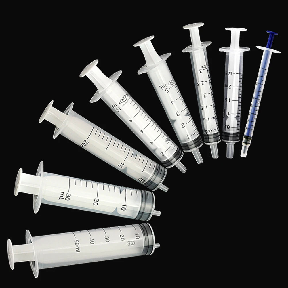 5pcs 1ml,3ml,5ml,10ml,20ml,2.5ml,30ml,50ml Sterile Pet Feeding Disposable Syringe or Hydroponics Lab Medical Tool Nutrient