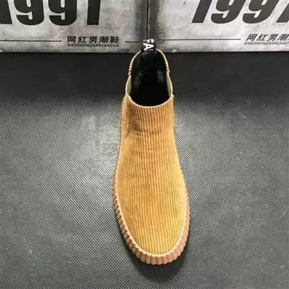 Men's Shoes Spring Autumn Winter Fashion Shoes Plush Boots Men's High Boots Men's Sports Casual Shoes Versatile Board Shoes