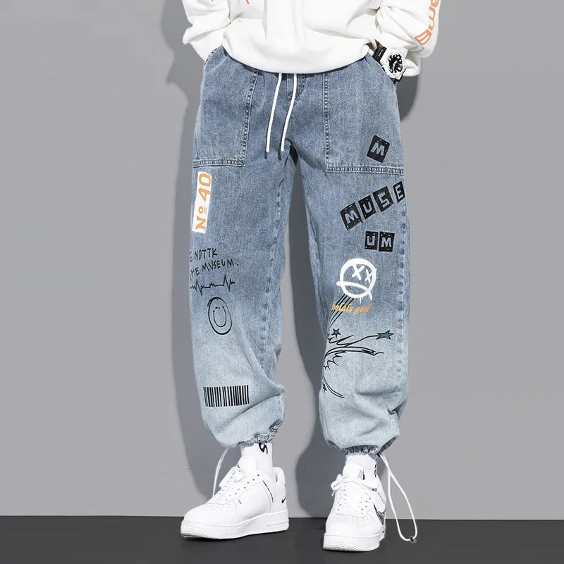 High Quality Fashion Men's Cargo Pants Hip Hop Trend Streetwear Jogging Pants Men Casual Elastic Waist Men Clothing Trousers