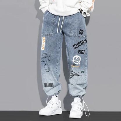High Quality Fashion Men's Cargo Pants Hip Hop Trend Streetwear Jogging Pants Men Casual Elastic Waist Men Clothing Trousers