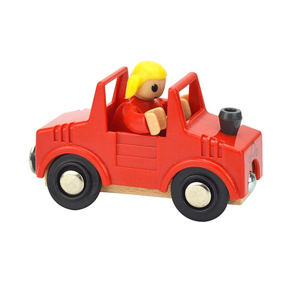 Wooden Track Electric Locomotive Train Magnetic Car Toy for All Brand Wooden Train Track Railway Toys for Kids Educational Toys