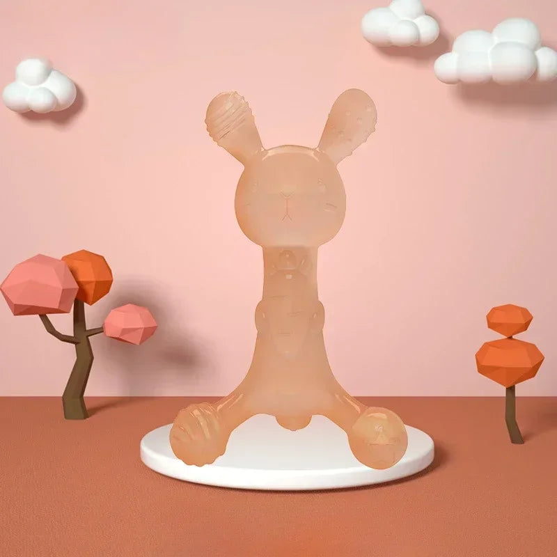 Silicone Teether Toys Baby Nursing Teether Gifts Newborn Cartoon Rabbit Teether Toys Teething Infant Chewing Toy