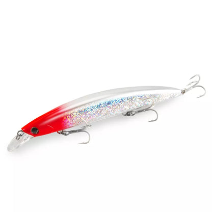 130F Ultra Long Casting Floating Wobbler Minnow Hard Bait 130mm 23g Flounder Sea Bass Saltwater Sea Fishing Lure Depth 0.8-1.5m
