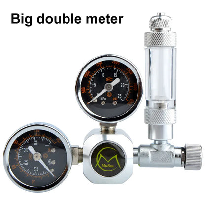 DIY Aquarium CO2 Regulator Magnetic Solenoid Kit Check Valve Fish Tank Accessories CO2 Control System Reactor Generator Set