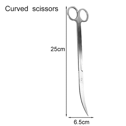 Aquarium Scissors Tweezers Tool Fish Tank Plants Wave Scissors Water Grass Stainless Cleaning Tools Holder Aquarium Accessories