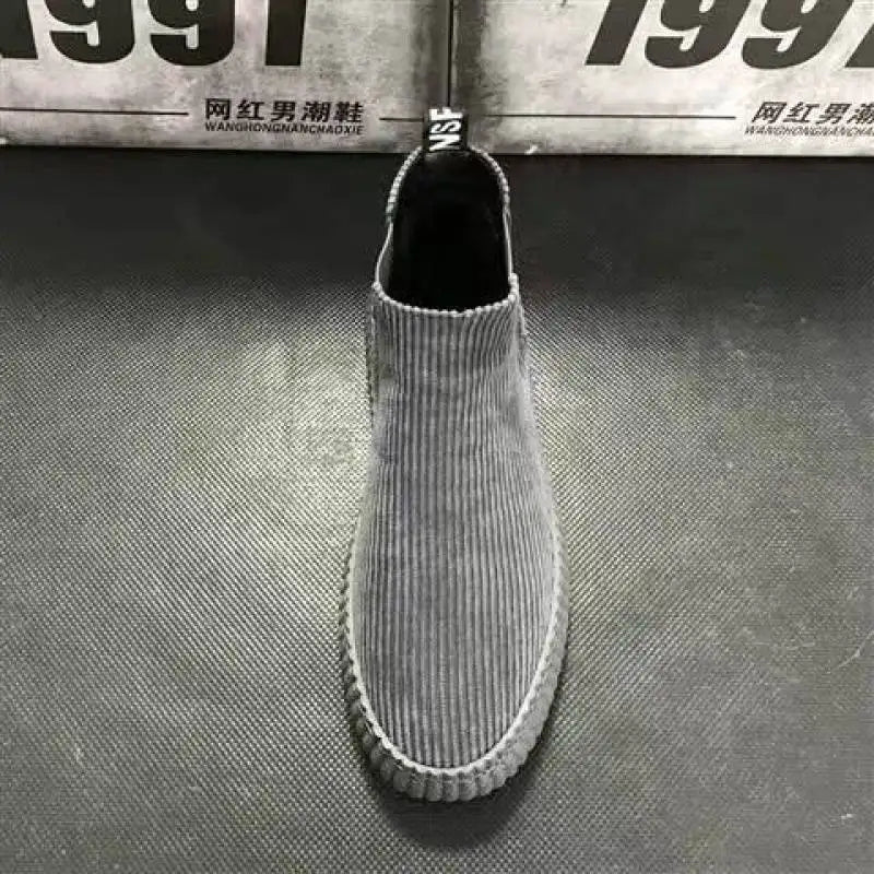 Men's Shoes Spring Autumn Winter Fashion Shoes Plush Boots Men's High Boots Men's Sports Casual Shoes Versatile Board Shoes