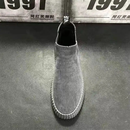 Men's Shoes Spring Autumn Winter Fashion Shoes Plush Boots Men's High Boots Men's Sports Casual Shoes Versatile Board Shoes