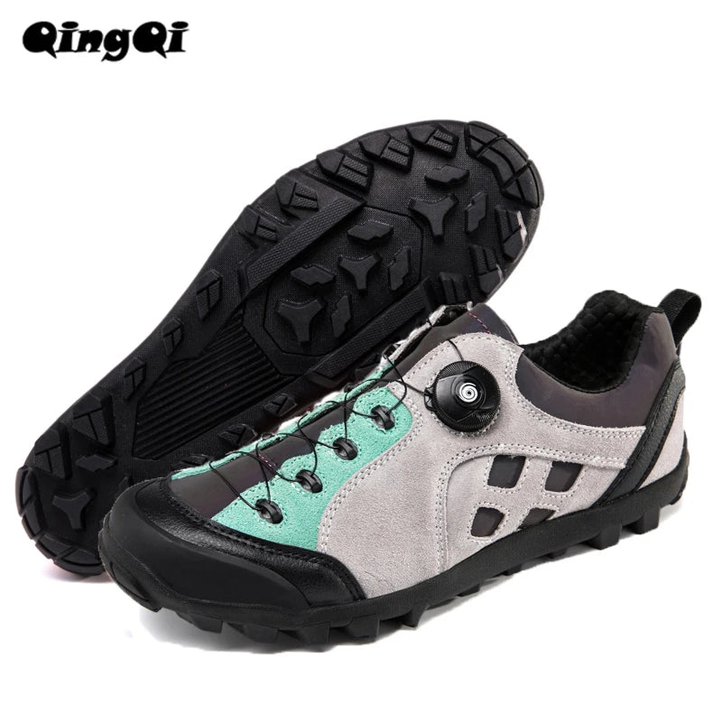 QQ-TB199  Mens Cycl Shoes MTB Shoes Cycling Shoes Hiking Shoe MTB Gravel Road Bicycle Sneakers for Men Tenis Masculino Size39-50