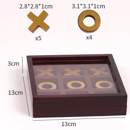 3D Tic Tac Toe Game Wood XOXO