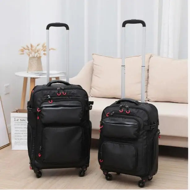 20 Inch 22 Inch 24" Travel Rolling Luggage Bag Travel Suitcase Rolling Backpack Spinner Wheels Travel Trolley Wheeled Backpack