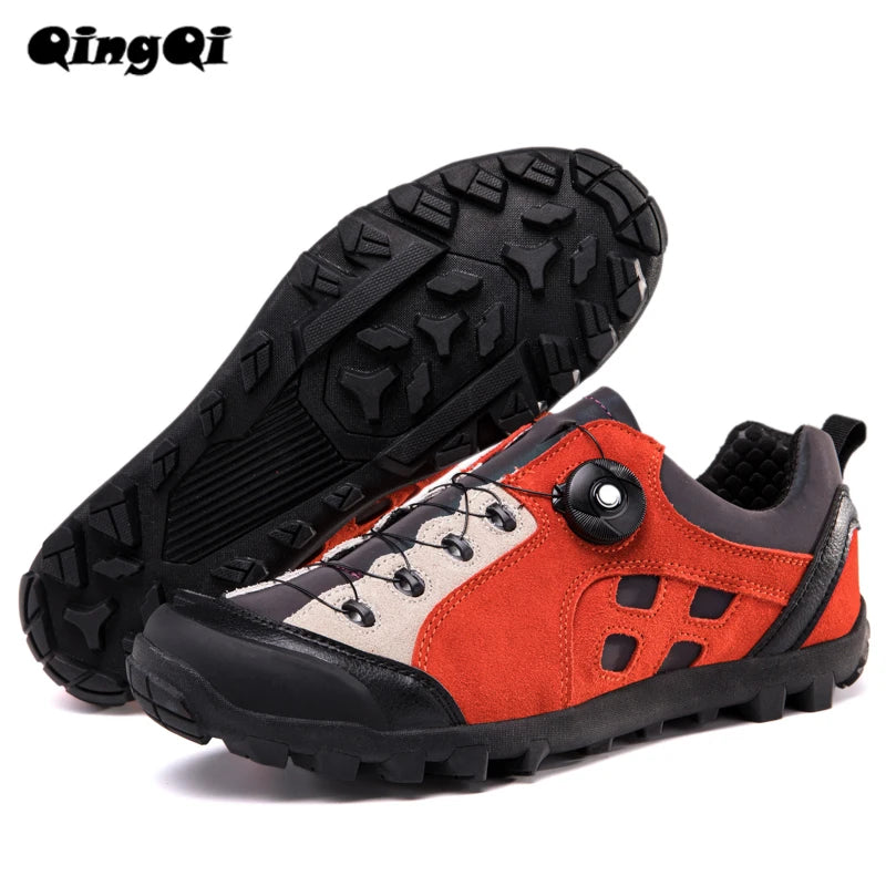 QQ-TB199  Mens Cycl Shoes MTB Shoes Cycling Shoes Hiking Shoe MTB Gravel Road Bicycle Sneakers for Men Tenis Masculino Size39-50