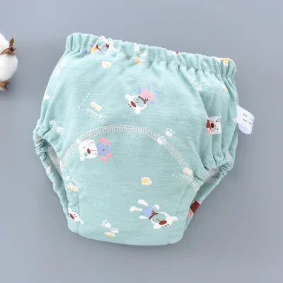Baby Waterproof Reusable Training Pants 6 Layer Cotton Baby Diaper Infant Shorts Nappies Panties Nappy Changing Underwear Cloth