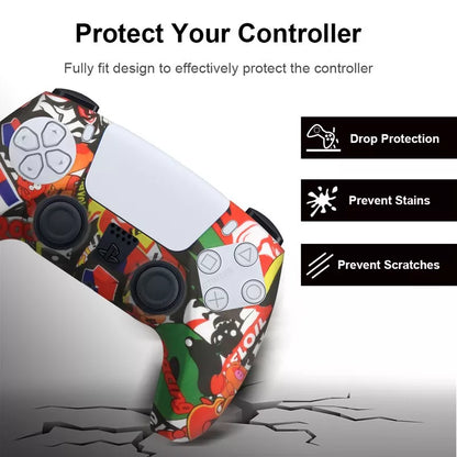 Protective Cover Silicone for Playstation 5 for PS5 Accessories Controller Rubber Case for PS5 Slim Joysticks Thumb Grips Caps