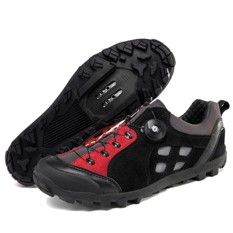 QQ-TB199  Mens Cycl Shoes MTB Shoes Cycling Shoes Hiking Shoe MTB Gravel Road Bicycle Sneakers for Men Tenis Masculino Size39-50