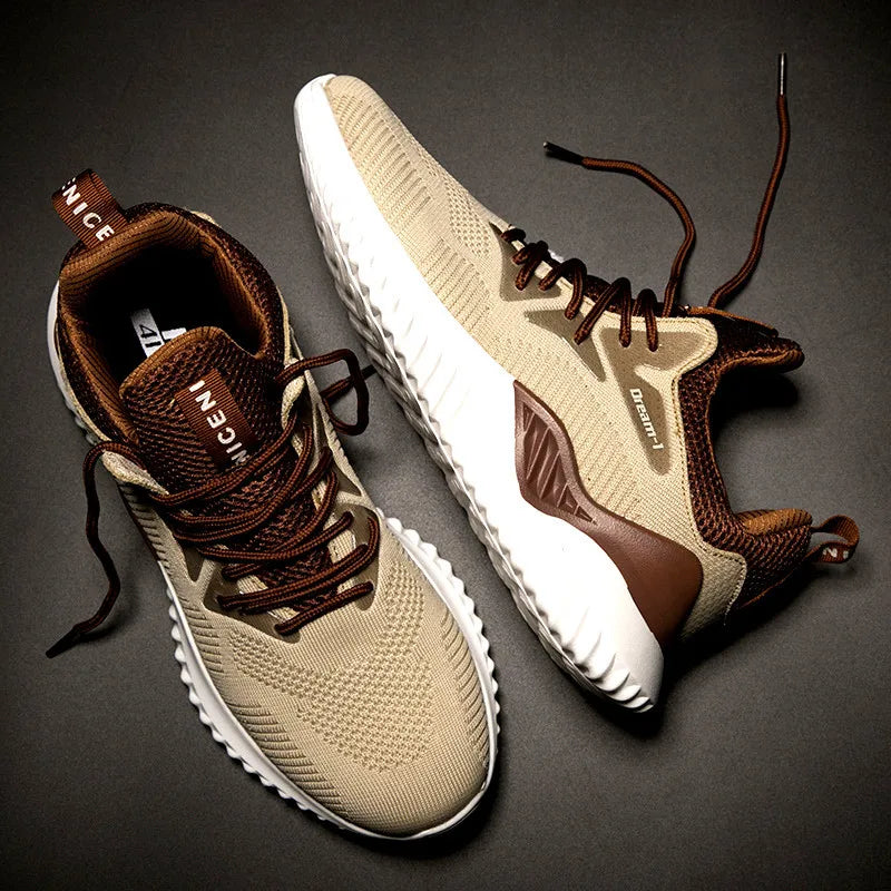 New Fashion Men's Shoes Portable Breathable Running Shoes Large Size Sports Shoes Comfortable Walking Jogging Casual Shoes