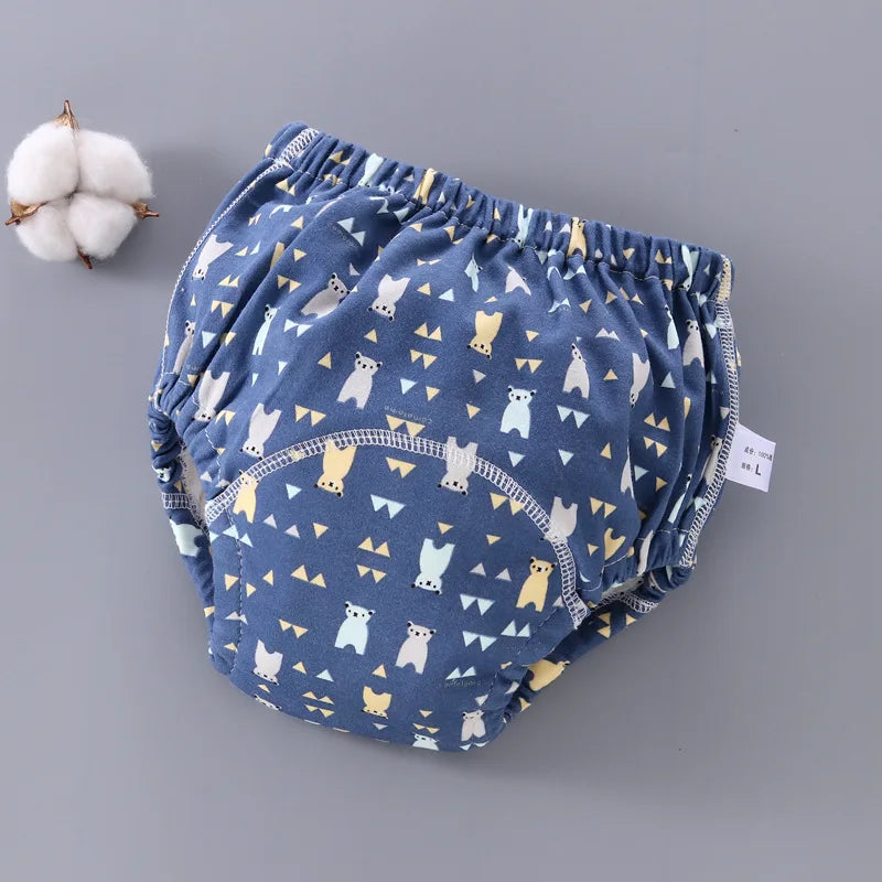 Baby Waterproof Reusable Training Pants 6 Layer Cotton Baby Diaper Infant Shorts Nappies Panties Nappy Changing Underwear Cloth