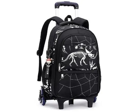 Kids School Rolling Backpack for Boys School Satchel With Wheels Trolley Luggage Bag School Trolley Bags School Wheeled Backpack