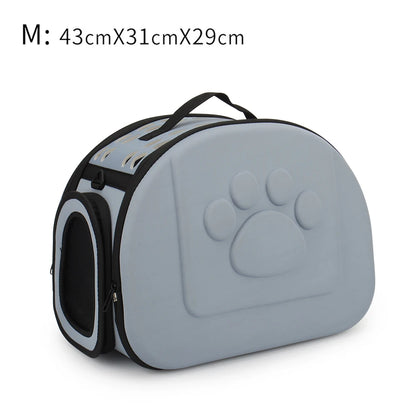 Pure Color Pet Carrier Bag Portable Outdoor Cat Foldable Dog Travel Pet Bag Puppy Carrying Shoulder Dog Bags