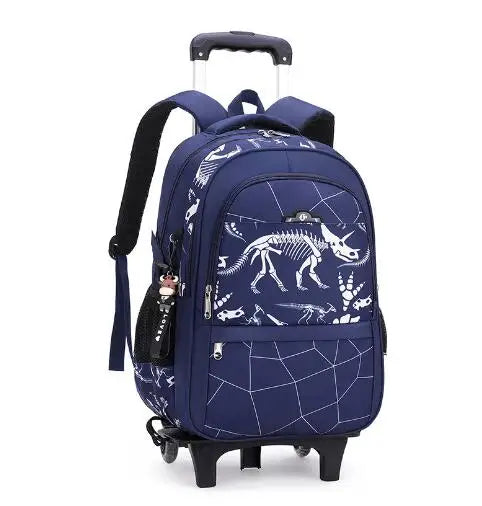 Kids School Rolling Backpack for Boys School Satchel With Wheels Trolley Luggage Bag School Trolley Bags School Wheeled Backpack