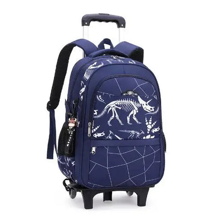 Kids School Rolling Backpack for Boys School Satchel With Wheels Trolley Luggage Bag School Trolley Bags School Wheeled Backpack