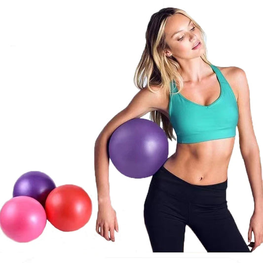 25cm Pilates Ball Explosion-Proof Yoga Core Ball Indoor Balance Exercise Gym Ball for Fitness Pilates Equipment