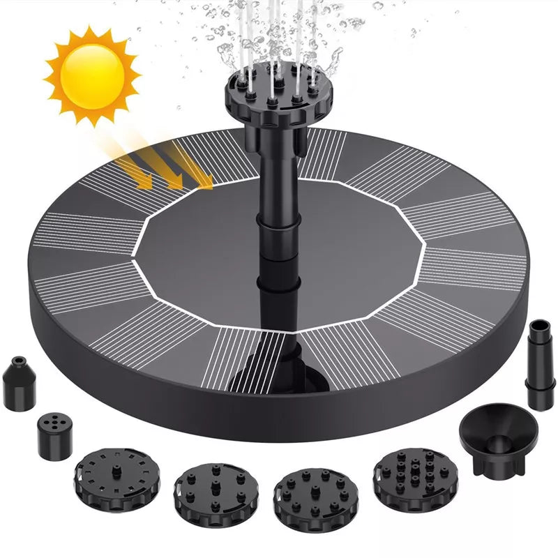 7V Solar Fountain Watering Kit Power Solar Pump Pool Pond Submersible Waterfall Floating Solar Panel Water Fountain for Garden