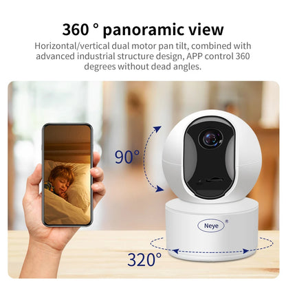 Neye S5 4MP 1080P WiFi PTZ Dome Security Camera with 10X Digital Zoom