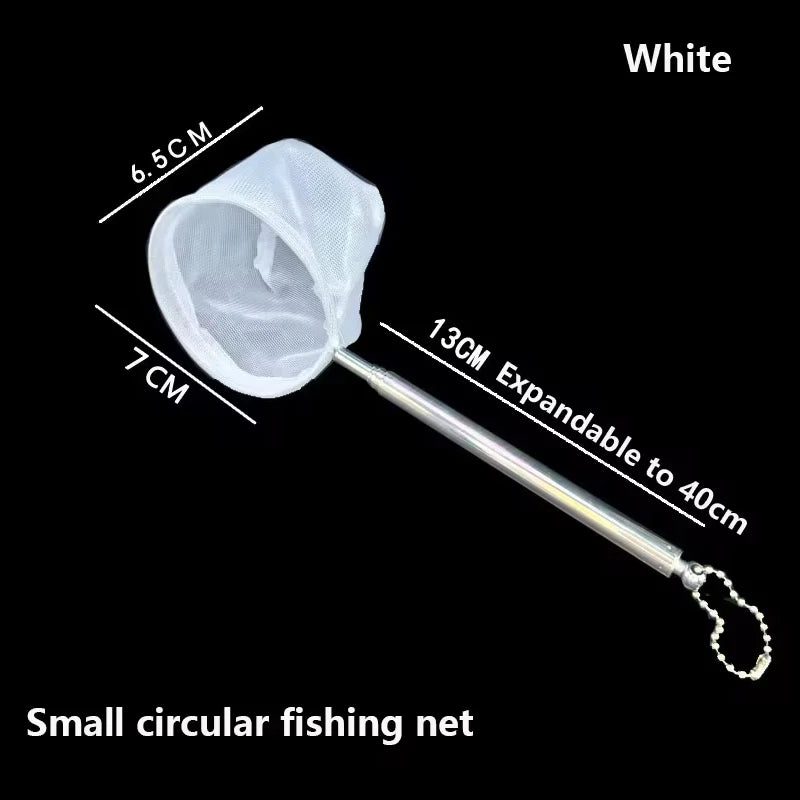 Aquarium Square Fishing Net With Suction Cup Extendable Long Handle Fishing Gear for Catching Fish Shrimp Tank Clean Accessories