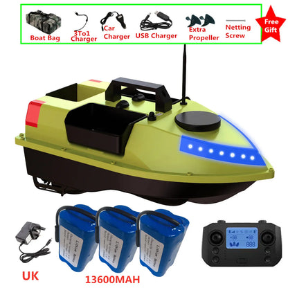 99 GPS Fishing Location RC Fishing Boat 2.4G 600M 3 Hopper Smart Speed Cruise Remote Control GPS Navigation Boat RC Nesting Boat