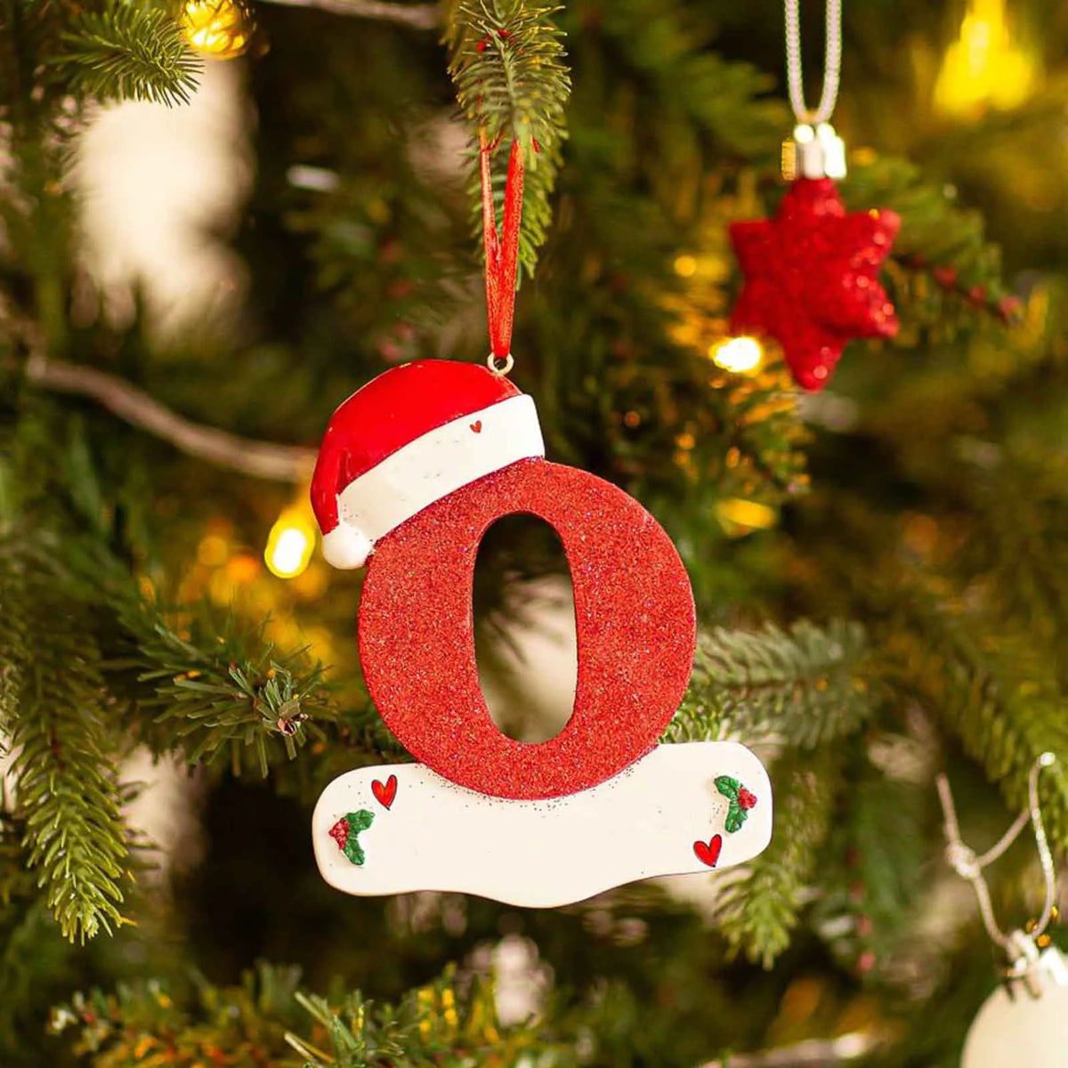Christmas Tree Decoration Letter Pendant 26 Letters Home Holiday Acrylic DIY Pendant Xmas 2023 New Year Decor Ornament Navidad