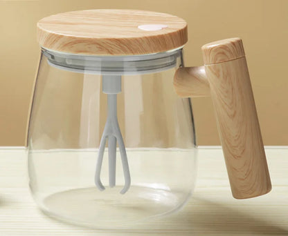 Fully Automatic Coffee Stirring Cup 400ml Electric Mixer Mug for Coffee Tea Milk Cocoa Self Stirring Coffee Mug Glass