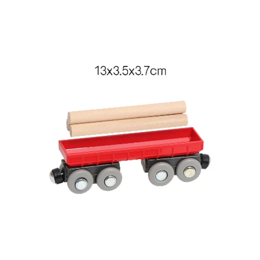 Wooden Track Electric Locomotive Train Magnetic Car Toy for All Brand Wooden Train Track Railway Toys for Kids Educational Toys